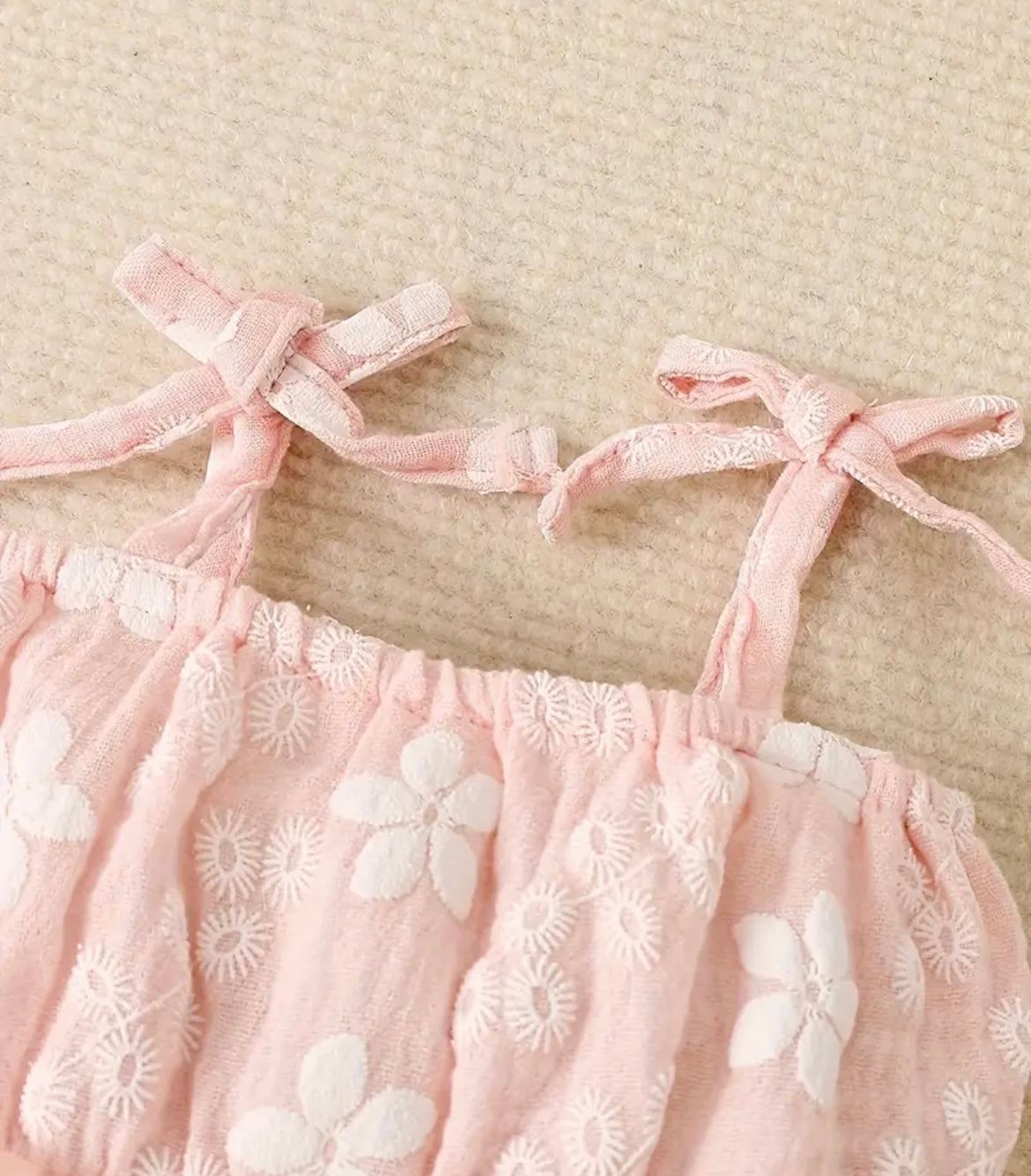 Flower Tutu Style Onesie With Bow - Ryry&Lulu