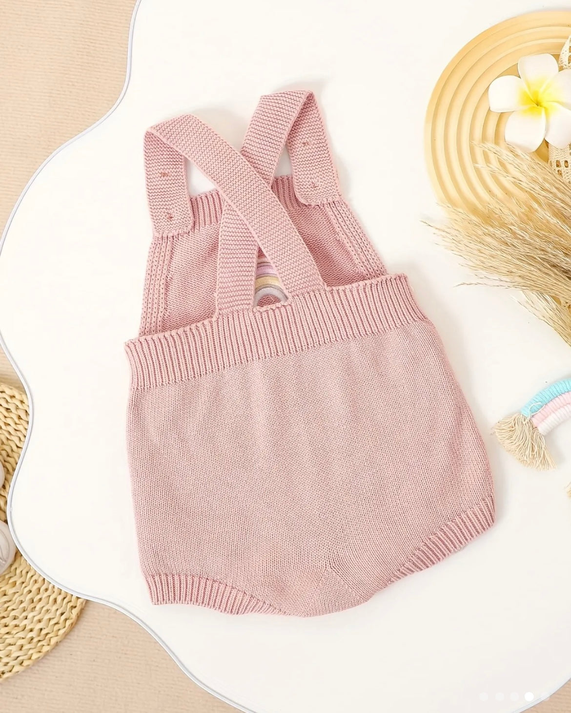 Pink Rainbow Button Onesie - Ryry&Lulu