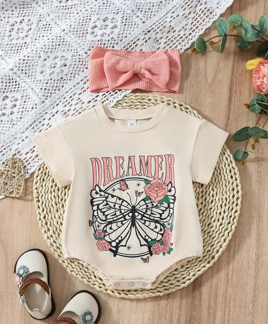 Dreamer Onesie With Bow - Ryry&Lulu