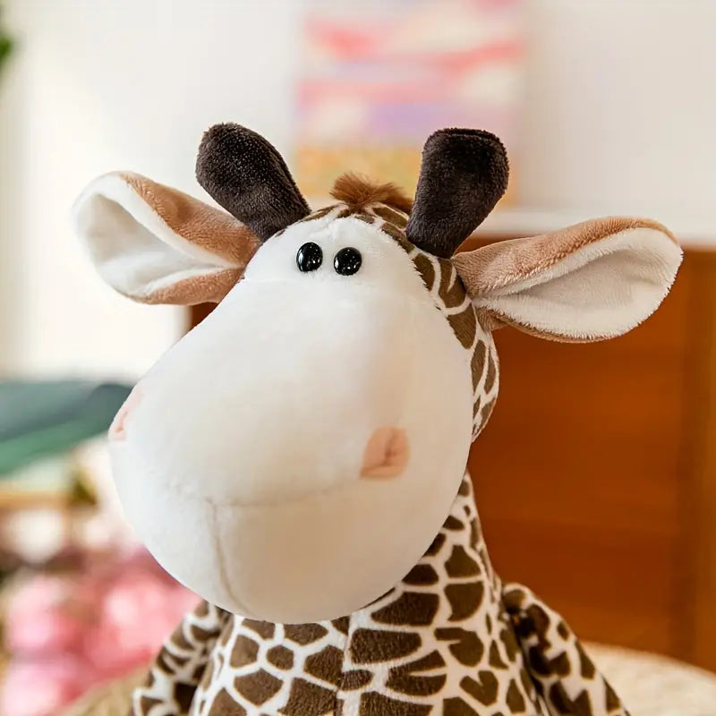 Adorable Soft Stuffed Animal (Giraffe, Monkey, Zebra, Elephant, Lion, Tiger, Or Raccoon)