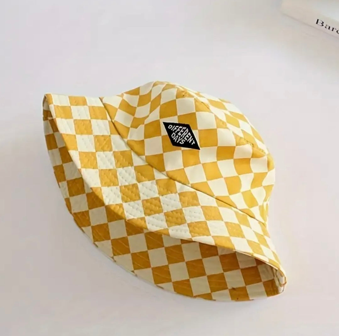 Checkered Bucket Hat - Ryry&Lulu