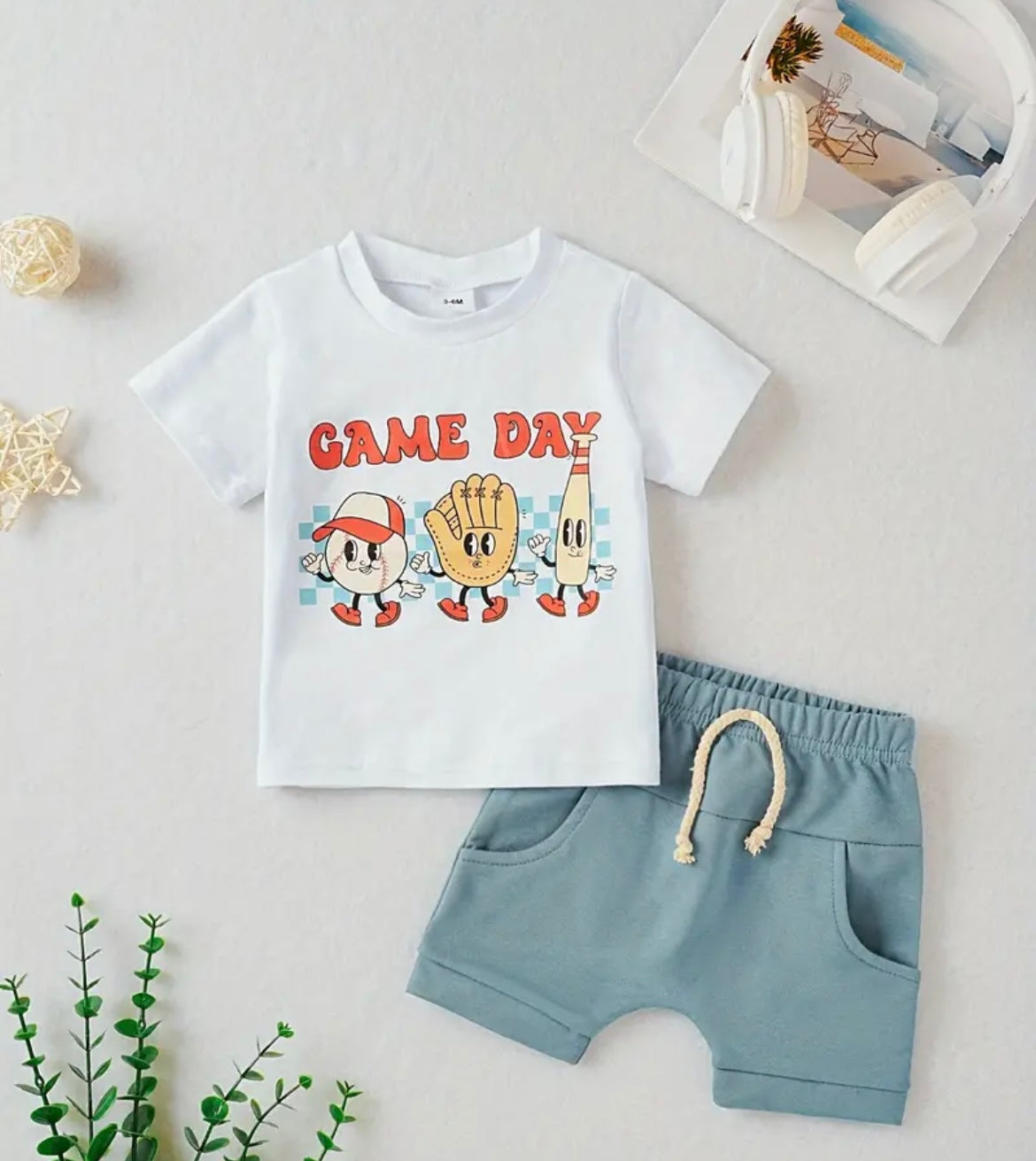 Game Day Baseball Shirt And Shorts - Ryry&Lulu