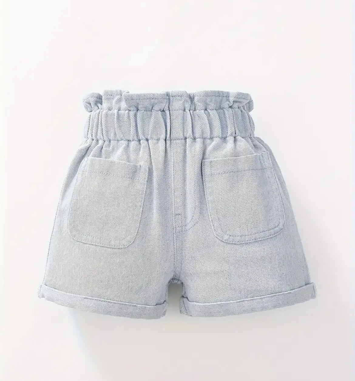 Elastic Shorts, Dark Wash Or Light Wash - Ryry&Lulu