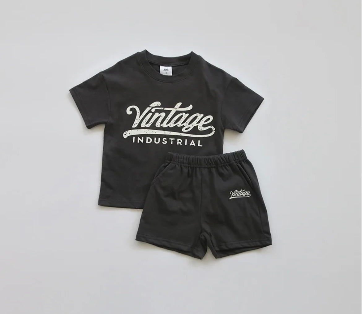 Vintage Industrial Shirt And Shorts - Ryry&Lulu