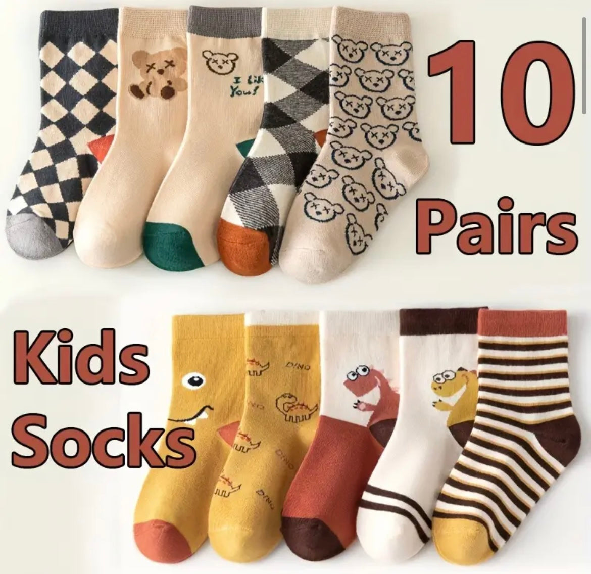 Designed Socks (10 Pairs) - Ryry&Lulu