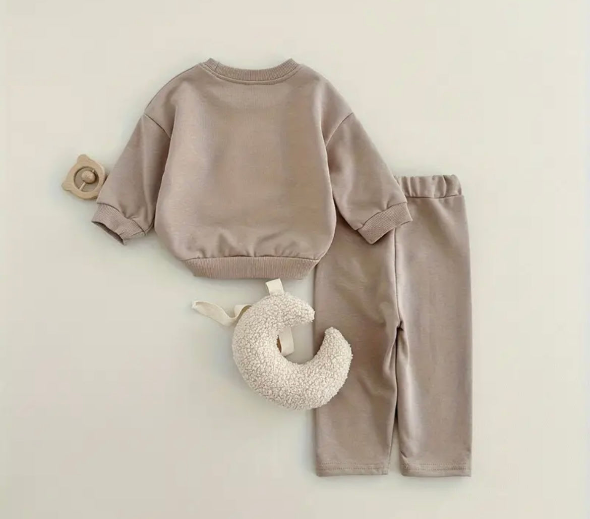 Ice Cream Sweatshirt And Elastic Pants - Ryry&Lulu