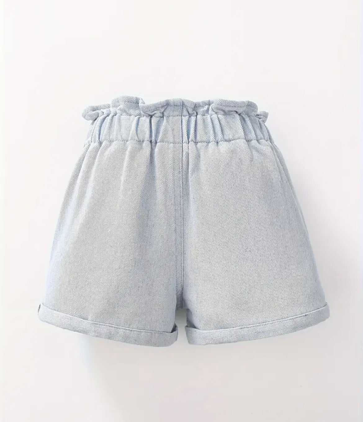 Elastic Shorts, Dark Wash Or Light Wash - Ryry&Lulu