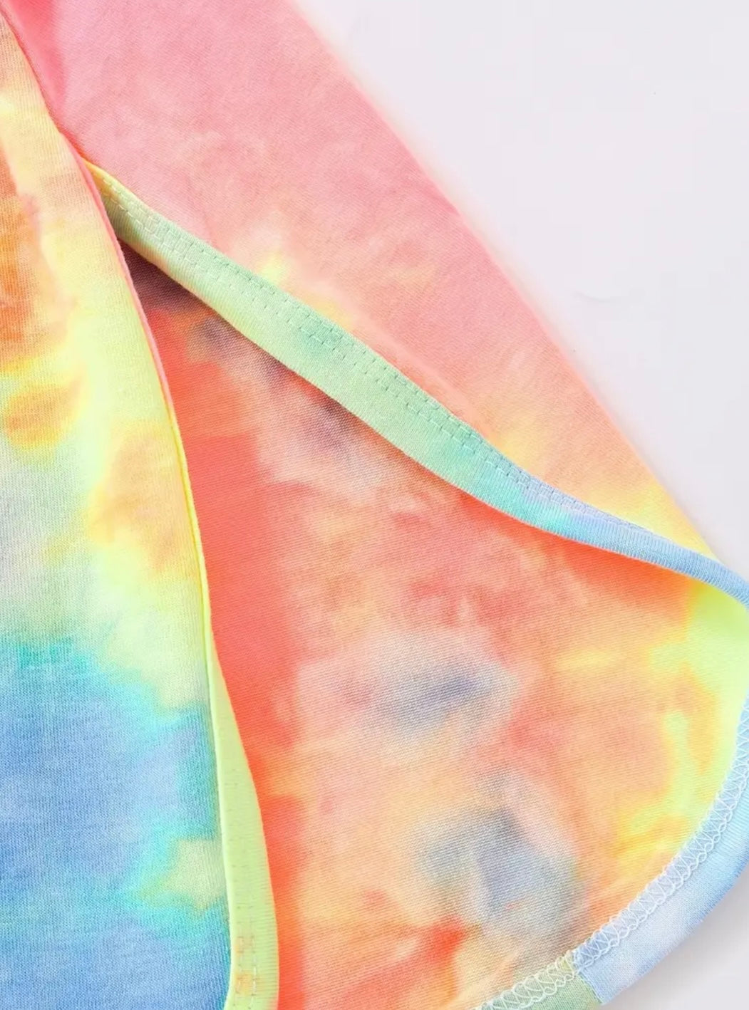 Tie-dye Slit Hem Dress