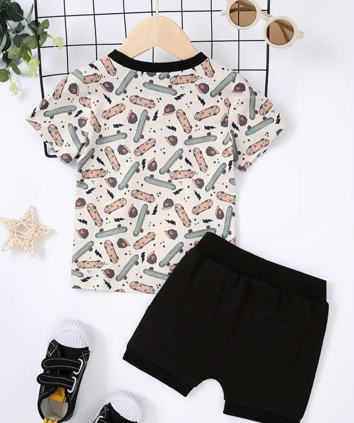 Skateboard Shirt And Shorts - Ryry&Lulu