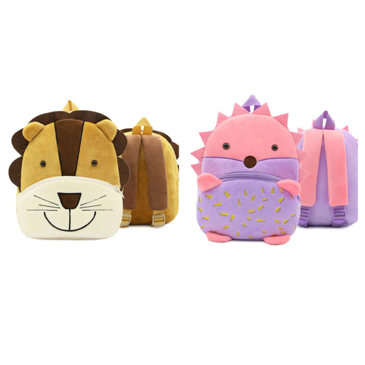 Soft Animal Backpack (Lion, Hedgehog, or dog) 1 Backpack