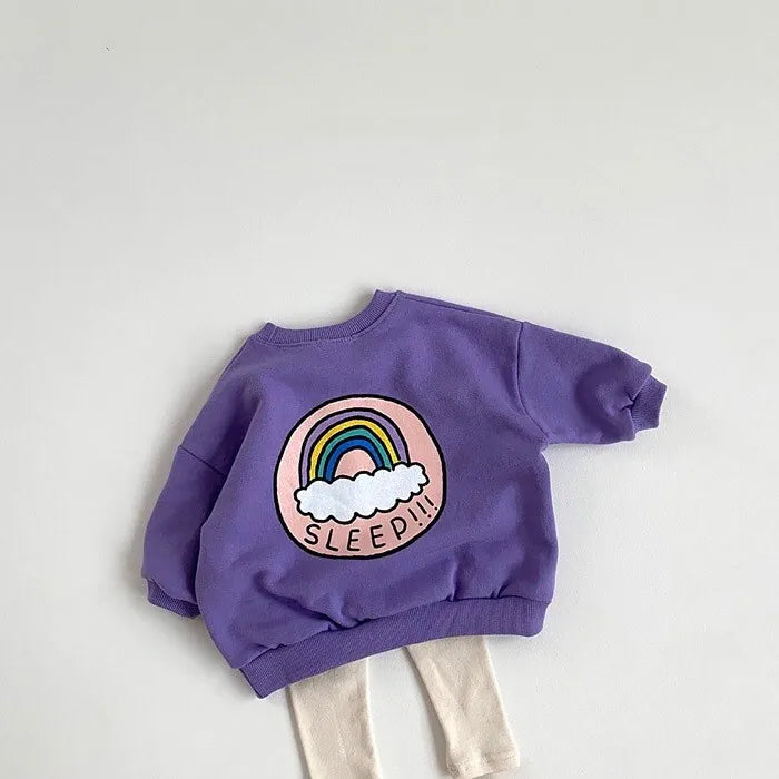 Purple Sleep Rainbow Sweater