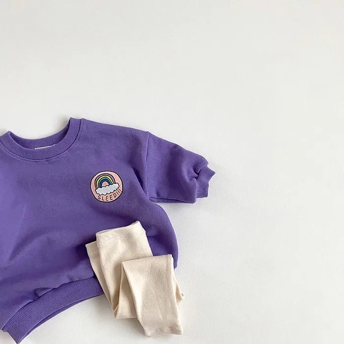 Purple Sleep Rainbow Sweater